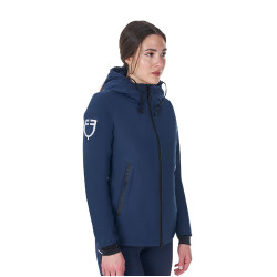 Chaqueta impermeable de mujer Equestro x FISE Americana marina Azul marino