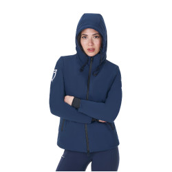 Chaqueta impermeable de mujer Equestro x FISE Americana marina Azul marino