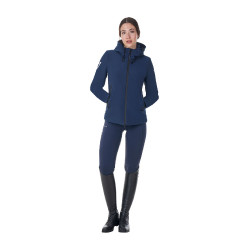 Chaqueta impermeable de mujer Equestro x FISE Americana marina Azul marino