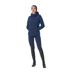 Chaqueta impermeable de mujer Equestro x FISE Americana marina Azul marino