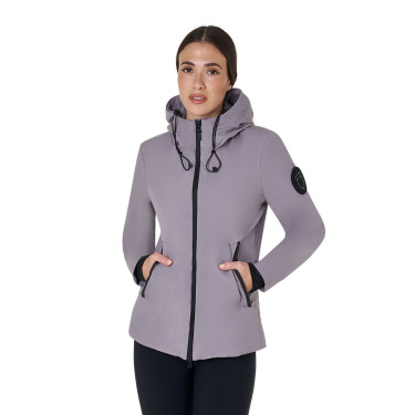 Chaqueta de equitación mujer Equestro impermeable y cortaviento