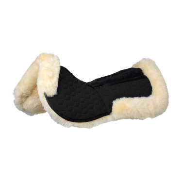 Amortiguador Equestro de elastano con bolsillos y forro de piel de oveja Negro / natural