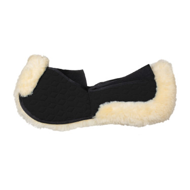Amortiguador Equestro de elastano con bolsillos y forro de piel de oveja Negro / natural
