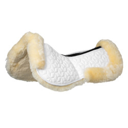 Amortiguador Equestro de elastano con bolsillos y forro de piel de oveja Blanco / natural