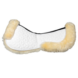 Amortiguador Equestro de elastano con bolsillos y forro de piel de oveja Blanco / natural