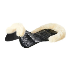 Amortiguador Acavallo Gel NS-S Classic-S recortado plano Negro / borrego natural
