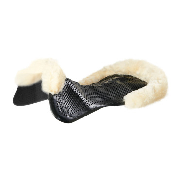 Amortiguador Acavallo Gel NS-S Classic-S recortado plano Negro / borrego natural