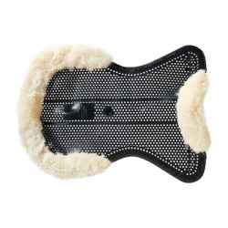 Amortiguador Acavallo Gel NS-S Classic-S recortado plano Negro / borrego natural