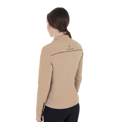 Chaqueta softshell para mujer de tejido técnico acolchado Equestro Incienso Beige