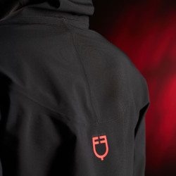 Chaqueta larga impermeable mujer Equestro Ridertechnology Negro