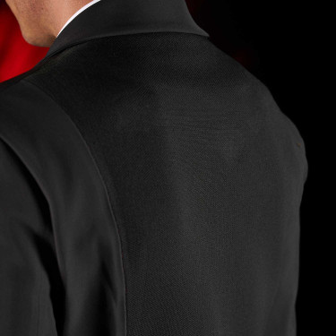 Chaqueta de concurso para hombre Equestro Ridertechnology con costuras termoselladas Negro