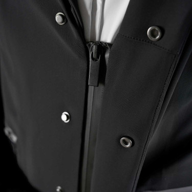 Chaqueta de concurso para hombre Equestro Ridertechnology con costuras termoselladas Negro