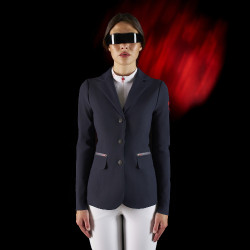 Chaqueta de concurso para mujer Equestro Ridertechnology con costuras termoselladas Marino Azul marino Chaqueta de concurso para mujer Equestro Ridertechnology con costuras termoselladas Marino Azul marino