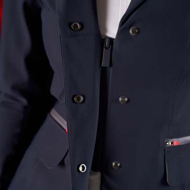Chaqueta de concurso para mujer Equestro Ridertechnology con costuras termoselladas Marino Azul marino Chaqueta de concurso para mujer Equestro Ridertechnology con costuras termoselladas Marino Azul marino