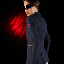 Chaqueta de concurso para mujer Equestro Ridertechnology con costuras termoselladas Marino Azul marino Chaqueta de concurso para mujer Equestro Ridertechnology con costuras termoselladas Marino Azul marino