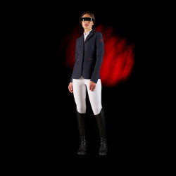 Chaqueta de concurso para mujer Equestro Ridertechnology con costuras termoselladas Marino Azul marino Chaqueta de concurso para mujer Equestro Ridertechnology con costuras termoselladas Marino Azul marino