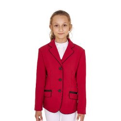 Chaqueta de concurso Equestro para niña en tejido técnico Scooter Beige