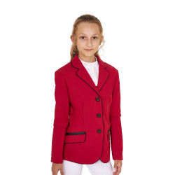 Chaqueta de concurso Equestro para niña en tejido técnico Scooter Beige