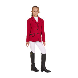 Chaqueta de concurso Equestro para niña en tejido técnico Scooter Beige