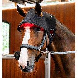 Capucha de terapia con luz roja LED Horseware Negro / negro Capucha de terapia con luz roja LED Horseware Negro / negro