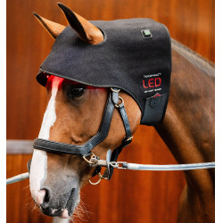Capucha de terapia con luz roja LED Horseware Negro / negro Capucha de terapia con luz roja LED Horseware Negro / negro
