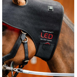 Capucha de terapia con luz roja LED Horseware Negro / negro Capucha de terapia con luz roja LED Horseware Negro / negro