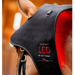 Capucha de terapia con luz roja LED Horseware Negro / negro Capucha de terapia con luz roja LED Horseware Negro / negro