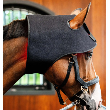 Capucha de terapia con luz roja LED Horseware Negro / negro Capucha de terapia con luz roja LED Horseware Negro / negro