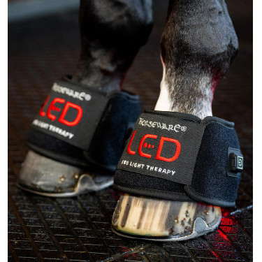 Mini Protector Terapéutico Horseware con Luz Roja LED Negro / negro