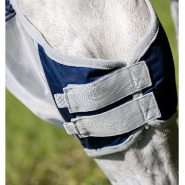 Máscara anti-moscas Horseware Shield Navy blue / plata Azul Máscara anti-moscas Horseware Shield Navy blue / plata Azul