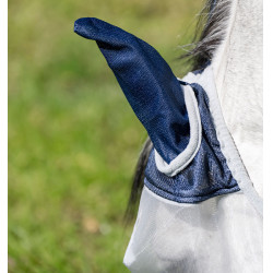 Máscara anti-moscas Horseware Shield Navy blue / plata Azul Máscara anti-moscas Horseware Shield Navy blue / plata Azul
