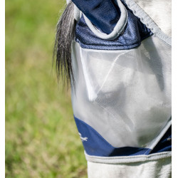 Máscara anti-moscas Horseware Shield Navy blue / plata Azul Máscara anti-moscas Horseware Shield Navy blue / plata Azul