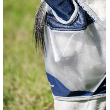 Máscara anti-moscas Horseware Shield Navy blue / plata Azul Máscara anti-moscas Horseware Shield Navy blue / plata Azul