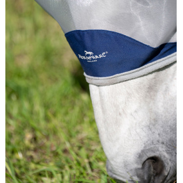 Máscara anti-moscas Horseware Shield Navy blue / plata Azul Máscara anti-moscas Horseware Shield Navy blue / plata Azul