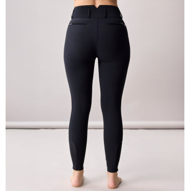 Pantalón de montar Horseware de talle alto para mujer Allora Alessandro Albanese con grip en las rodillas Negro Pantalón de montar Horseware de talle alto para mujer Allora Alessandro Albanese con grip en las rodillas Negro
