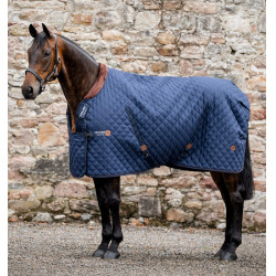 Manta de cuadra Signature 200 g Horseware Azul marino / marrón / plata Manta de cuadra Signature 200 g Horseware Azul marino / marrón / plata