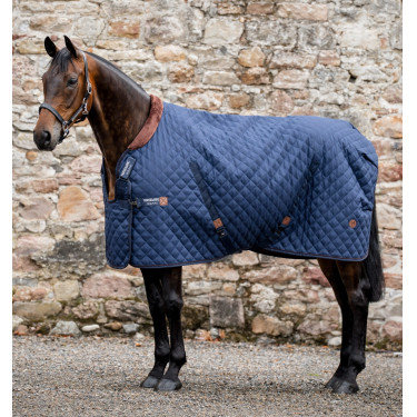 Manta de cuadra Signature 200 g Horseware Azul marino / marrón / plata Manta de cuadra Signature 200 g Horseware Azul marino / marrón / plata