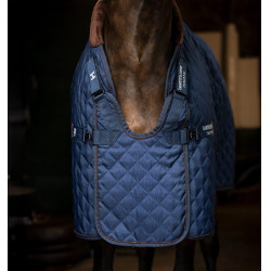 Manta de cuadra Signature 200 g Horseware Azul marino / marrón / plata Manta de cuadra Signature 200 g Horseware Azul marino / marrón / plata