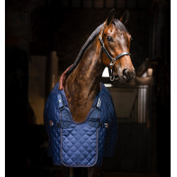 Manta de cuadra Signature 200 g Horseware Azul marino / marrón / plata Manta de cuadra Signature 200 g Horseware Azul marino / marrón / plata