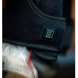 Gueteras de terapia Horseware con luz roja LED Negro / negro Gueteras de terapia Horseware con luz roja LED Negro / negro