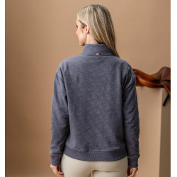 Sudadera con media cremallera Horseware AA Gabriella para mujer Antracita Gris Sudadera con media cremallera Horseware AA Gabriella para mujer Antracita Gris