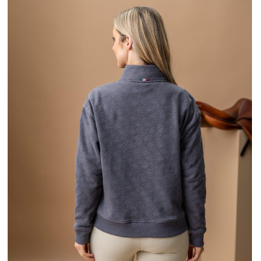 Sudadera con media cremallera Horseware AA Gabriella para mujer Antracita Gris Sudadera con media cremallera Horseware AA Gabriella para mujer Antracita Gris