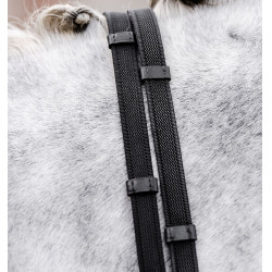 Riendas Horseware Continental con agarre de goma Negro