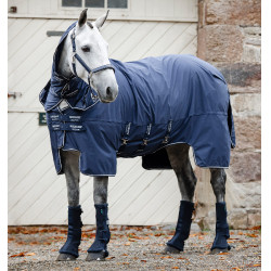 Protectores de trabajo Horseware Azul marino / azul marino y plata Protectores de trabajo Horseware Azul marino / azul marino y plata