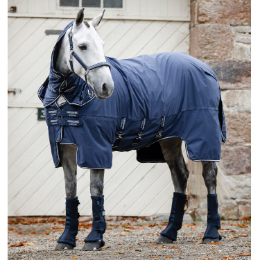 Protectores de trabajo Horseware Azul marino / azul marino y plata Protectores de trabajo Horseware Azul marino / azul marino y plata