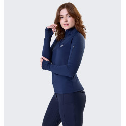 Polo térmico equitación mujer Horseware Invierno 1/4 zip Polo térmico equitación mujer Horseware Invierno 1/4 zip