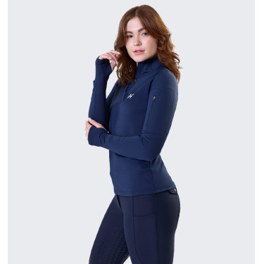 Polo térmico equitación mujer Horseware Invierno 1/4 zip Polo térmico equitación mujer Horseware Invierno 1/4 zip