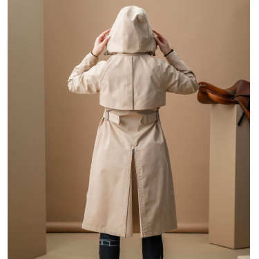 Abrigo trench de equitación Horseware AA Isabella para mujer Arena Amarillo