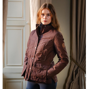 Abrigo de equitación encerado mujer Horseware Newmarket Abrigo de equitación encerado mujer Horseware Newmarket