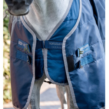 Forro Ionic Therapy Horseware 200 g Azul imperial / plateado y marino